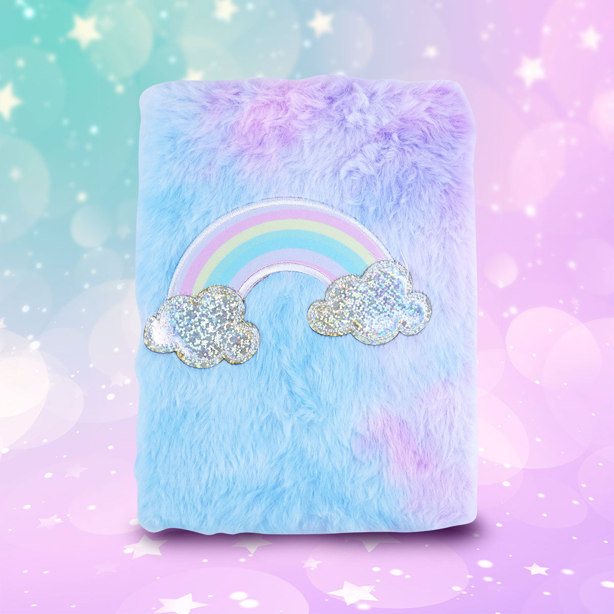 Libreta de Arcoíris con Textura de Peluche, 80 páginas
