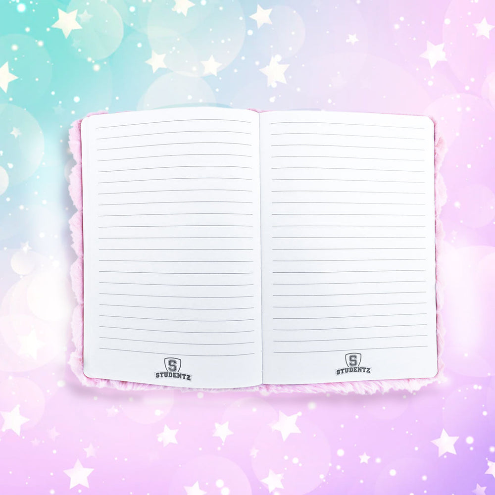 Libreta color Rosa Textura de Peluche, 80 páginas