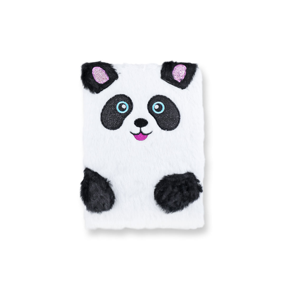 Libreta de Panda con Textura de Peluche, 80 páginas