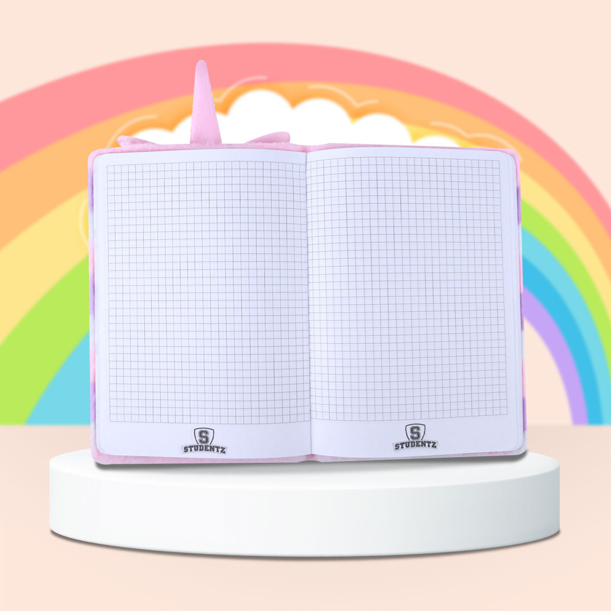 Libreta de Unicornio Textura de Peluche, 80 páginas