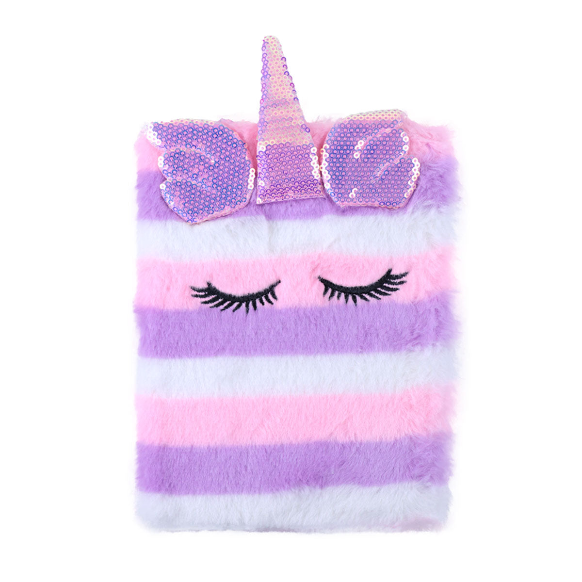 Libreta de Unicornio Textura de Peluche, 80 páginas