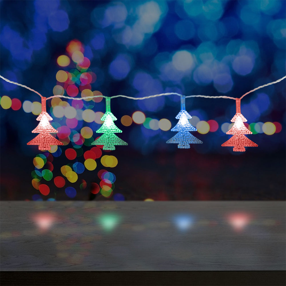 Serie de Luces Led Interconectables en Forma de Árboles de Navidad