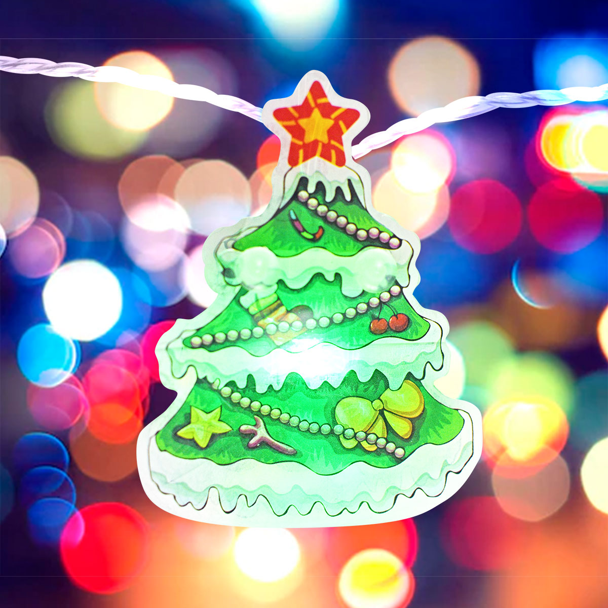 Serie de Luces LED de Árbol de Navidad, 3mts