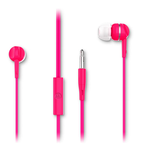 Audífonos Motorola Earbuds 105, Color Rosa