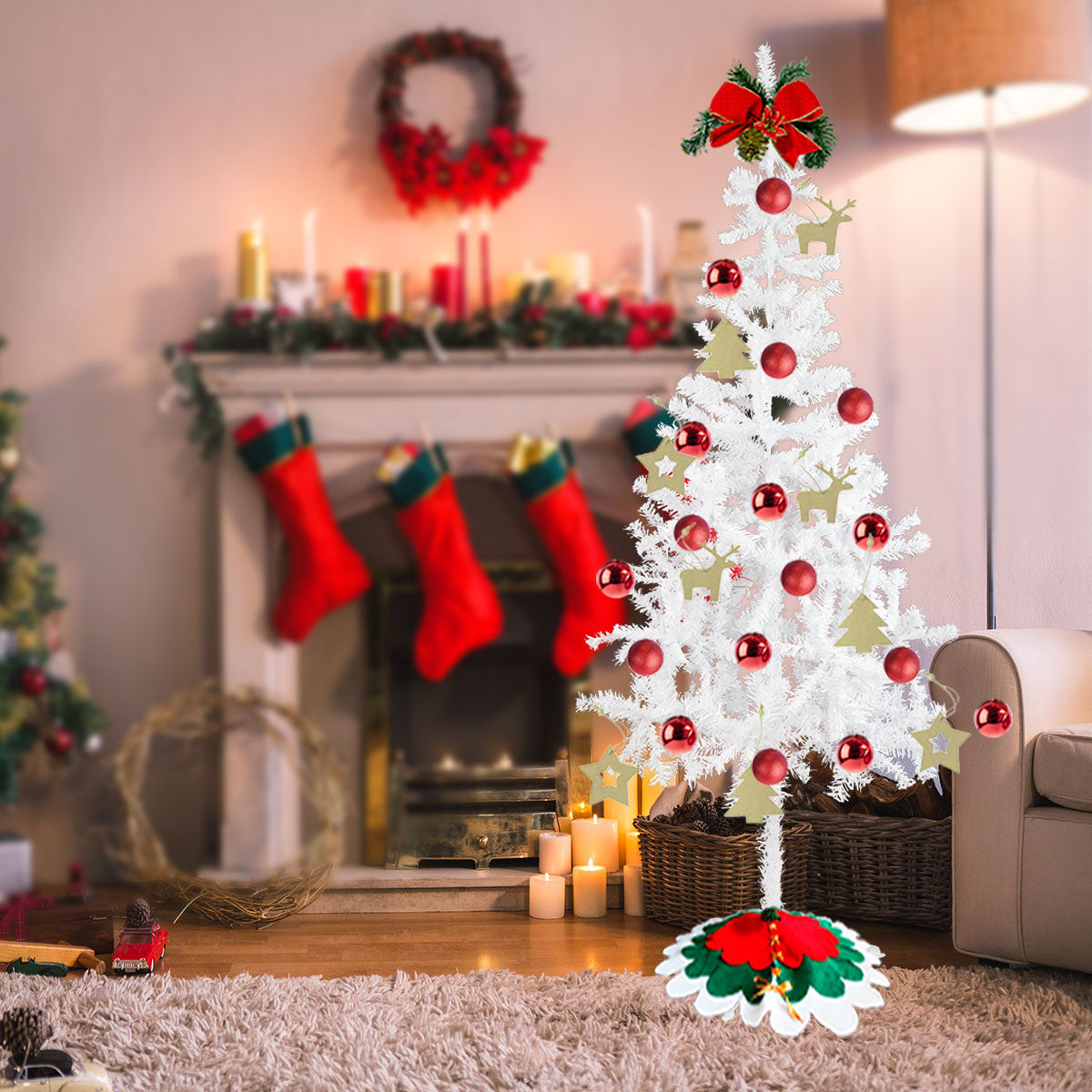 Árbol de Navidad color Blanco, 1.8m