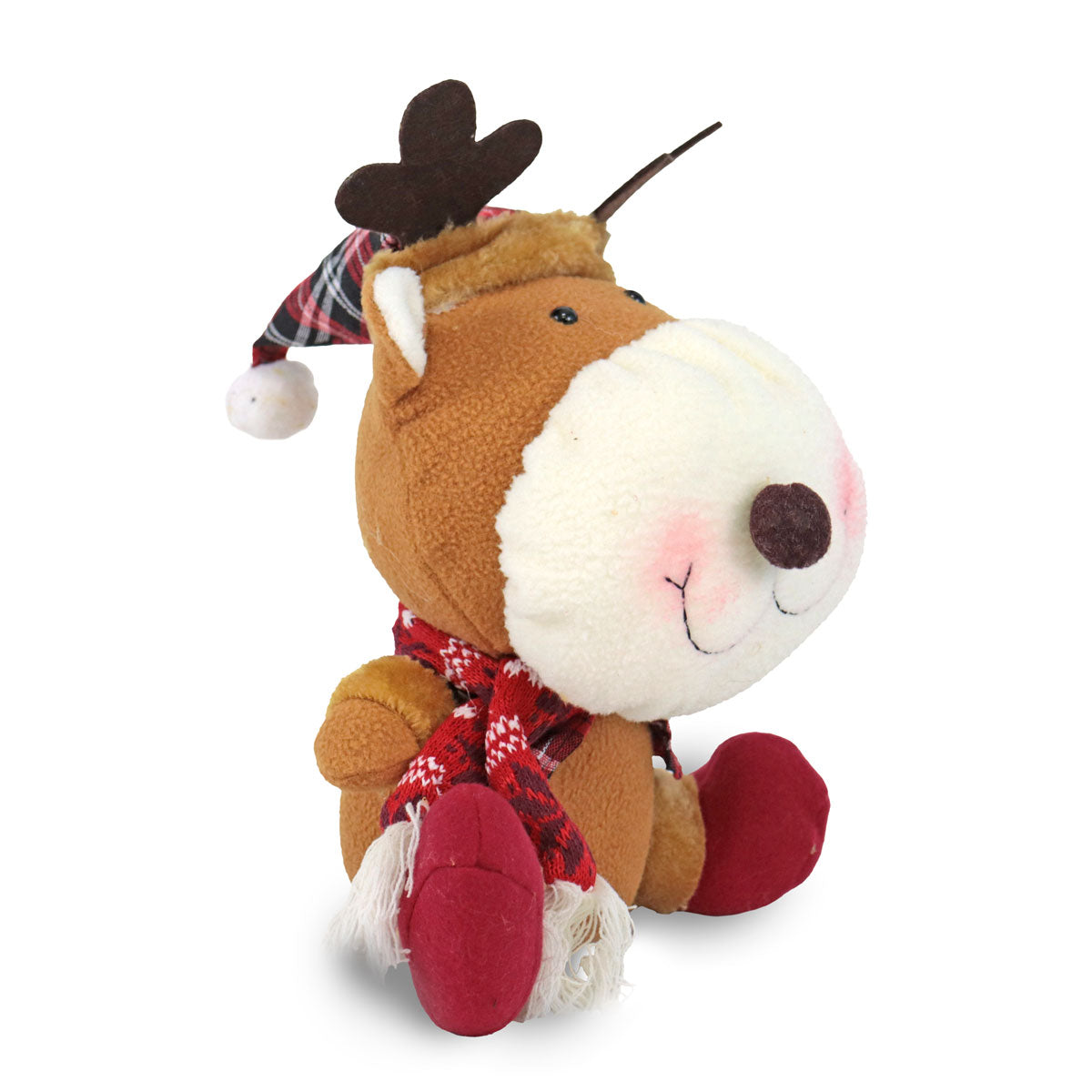 Reno de Felpa para Decoraciones Navideñas