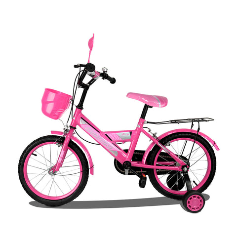 Bicicleta Rodada 16 para Niño, Ruedas de Apoyo, Color Rosa