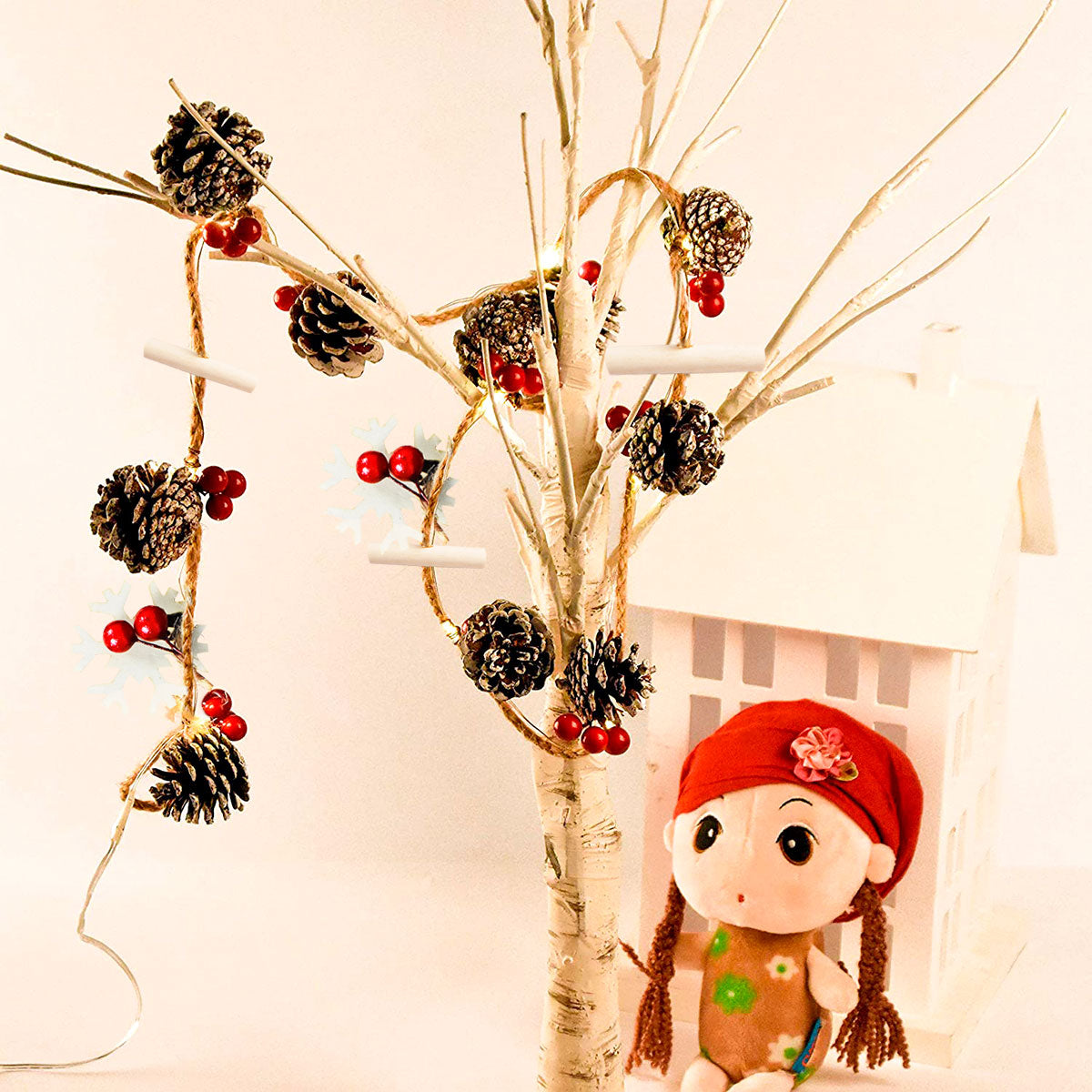 Guirnalda Navideña Copos de Nieve