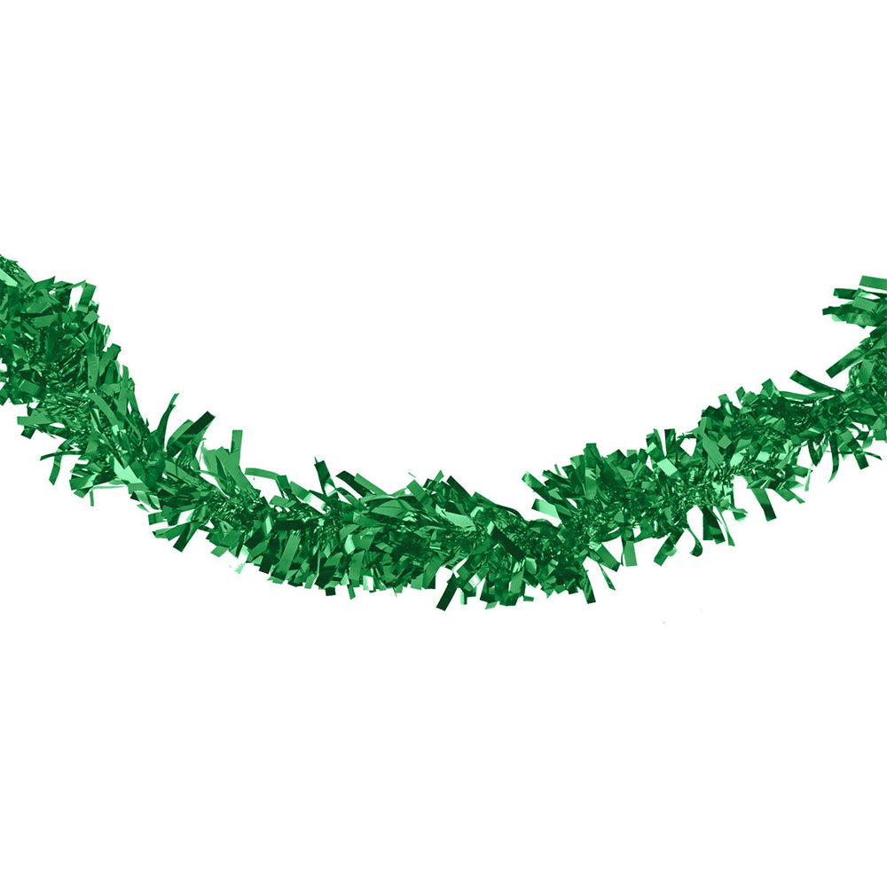 Guirnalda Navideña de Tinsel color Verde, 2m