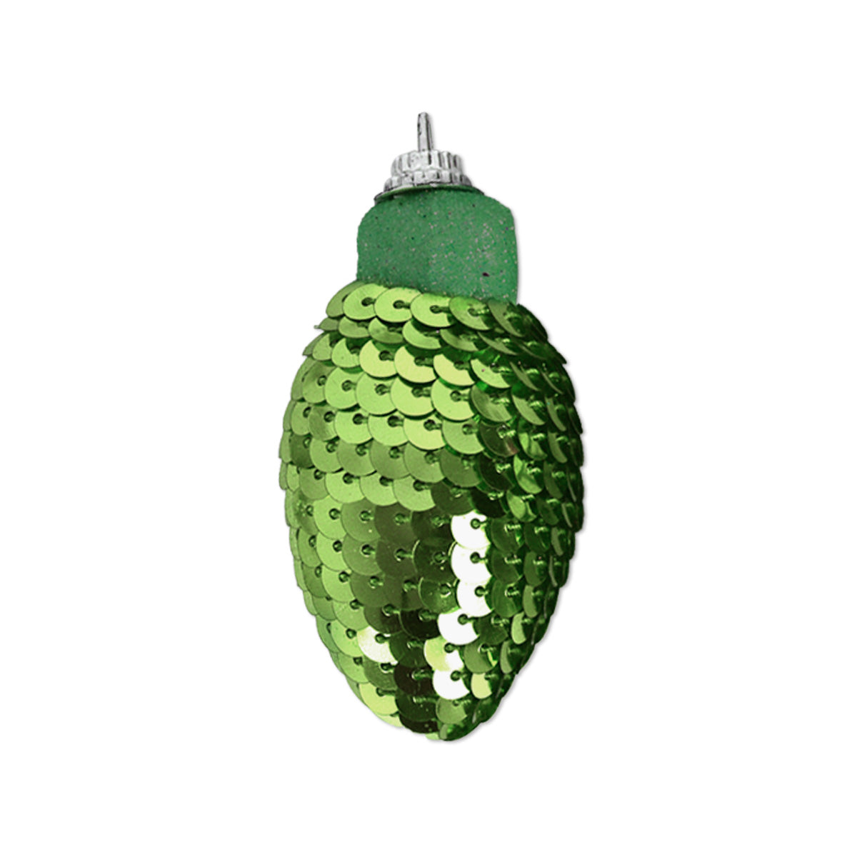 Esferas Navideñas con Lentejuelas color Verde