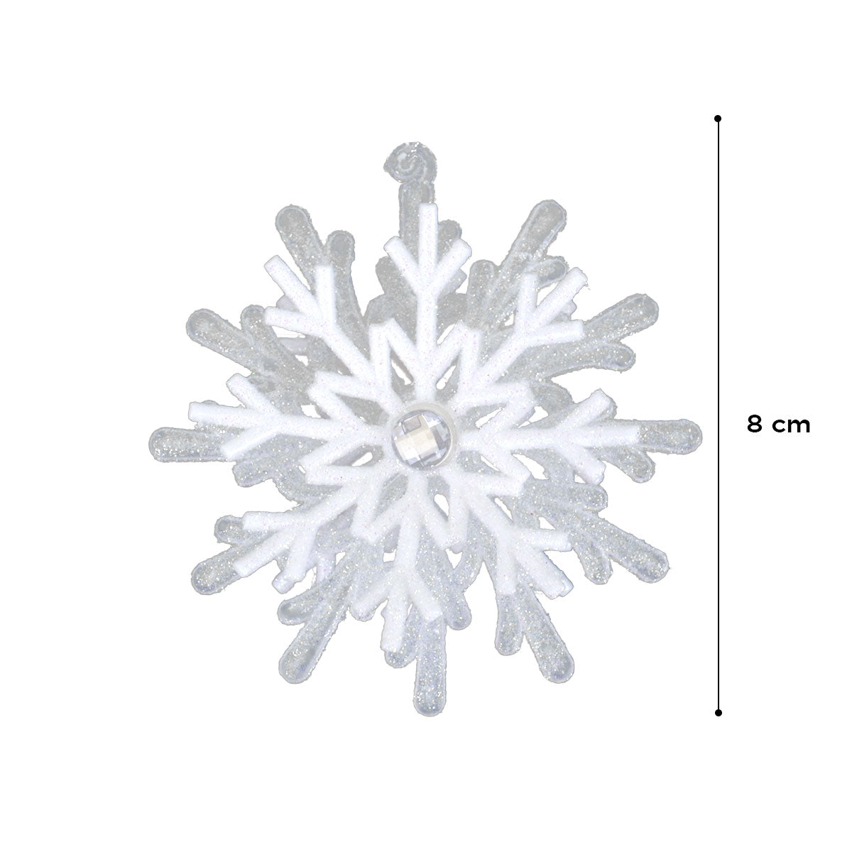 Copo de Nieve Decorativo Color Blanco