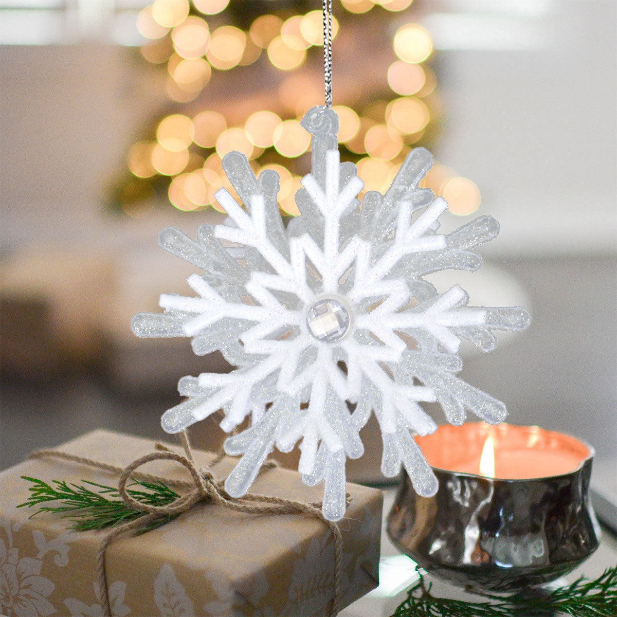 Copo de Nieve Decorativo Color Blanco