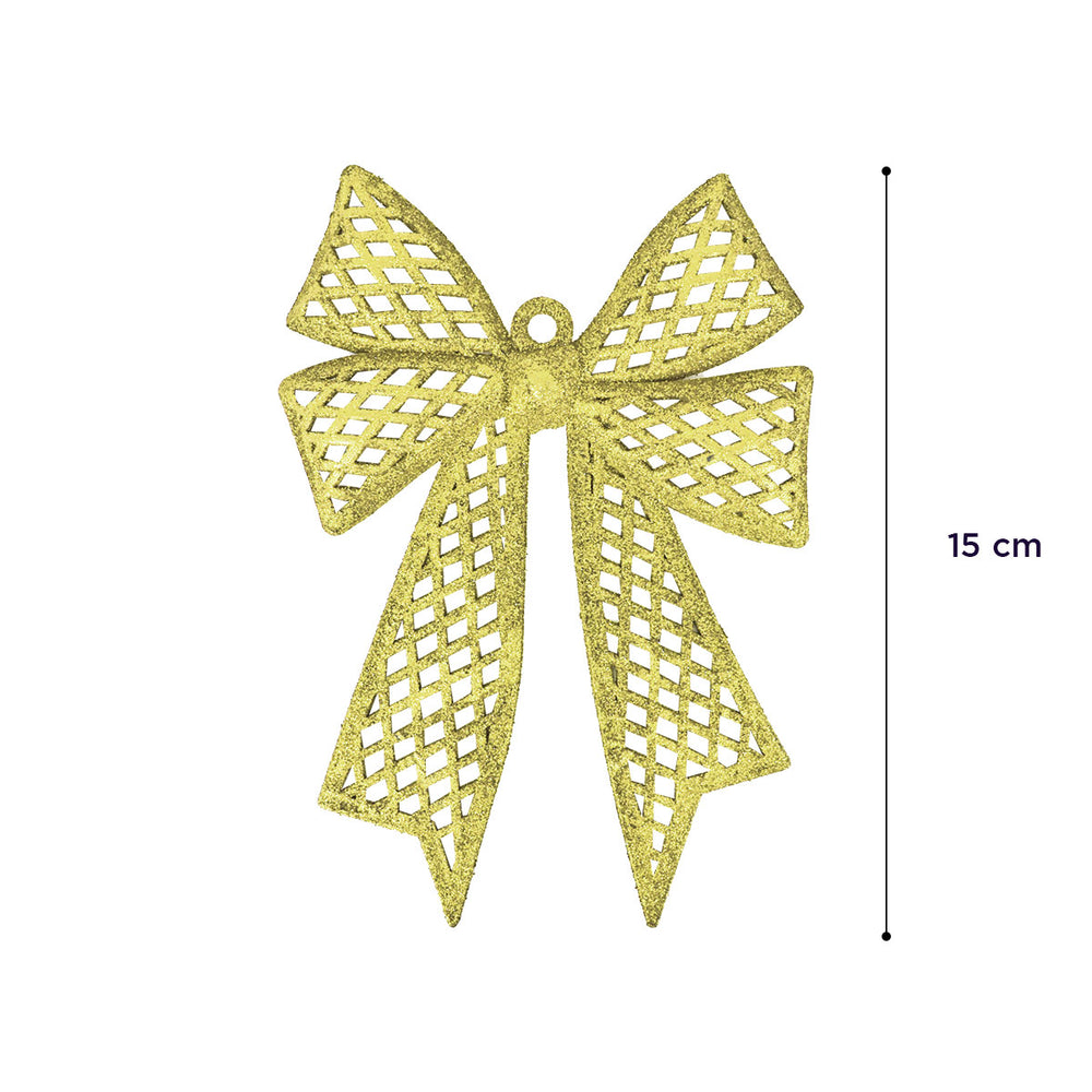 Moño de Diamantina color Dorado