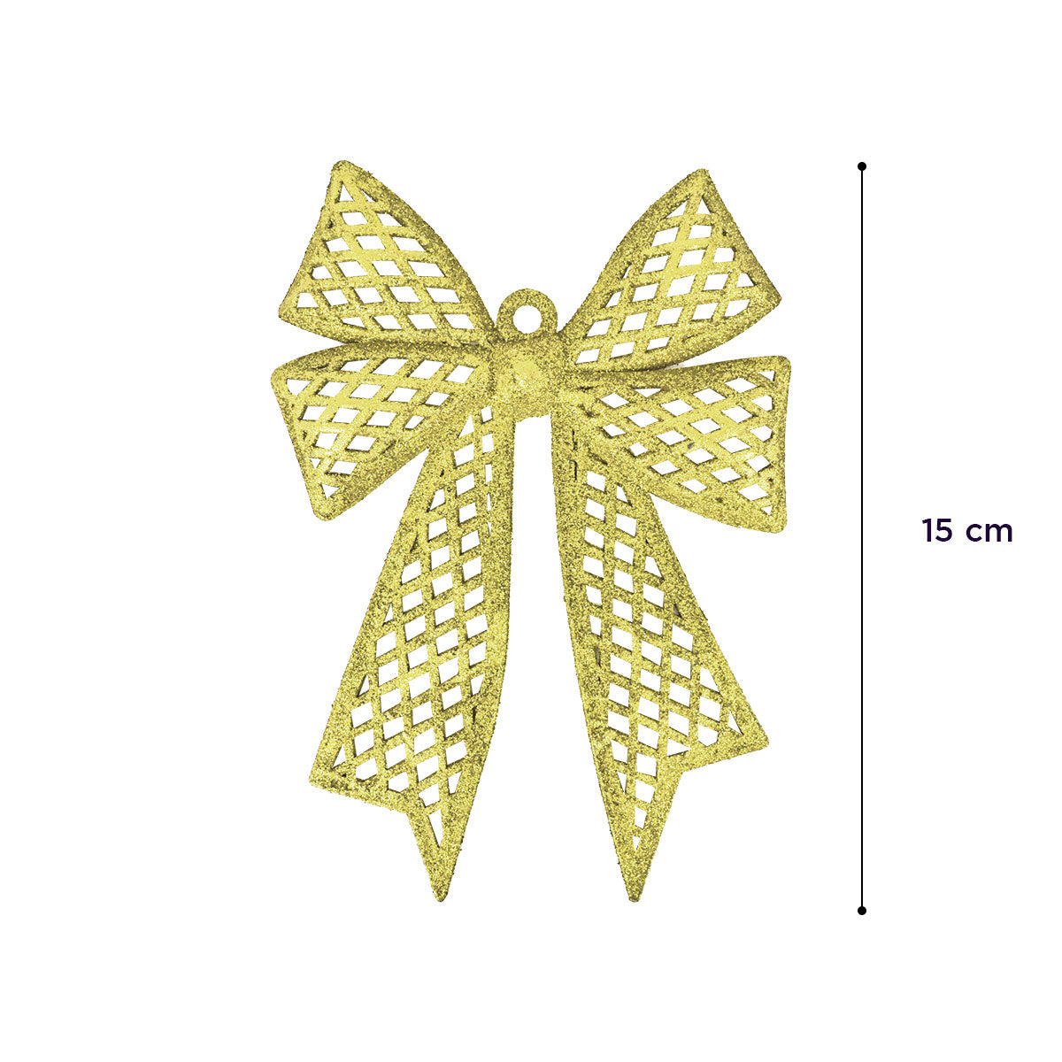 Moño de Diamantina color Dorado