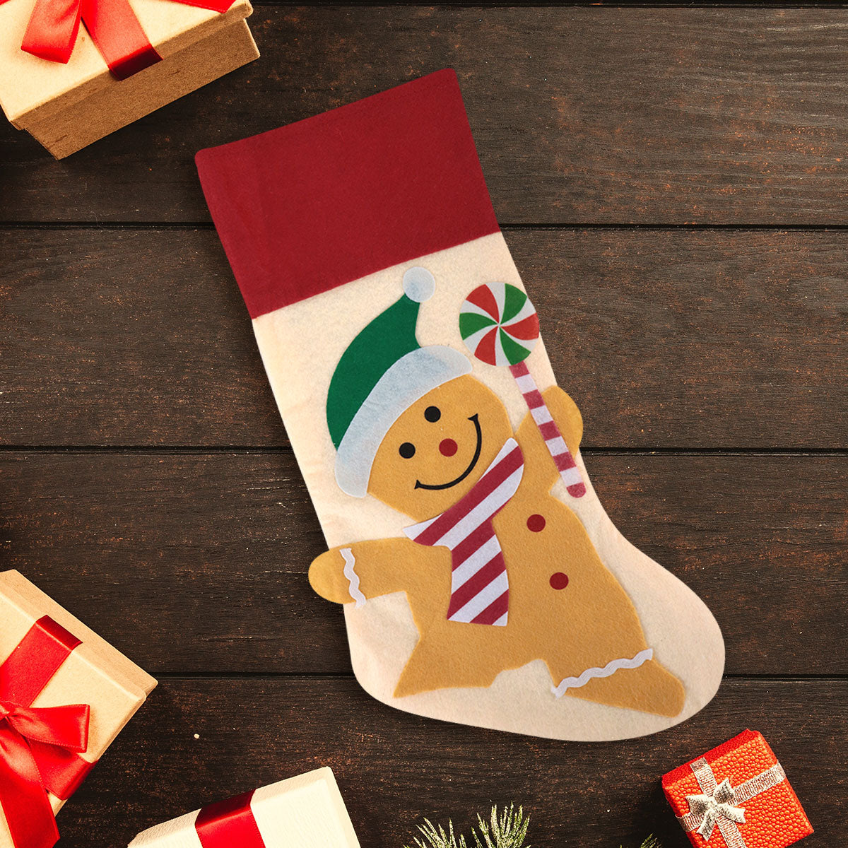 Bota Navideña Galleta de Jengibre