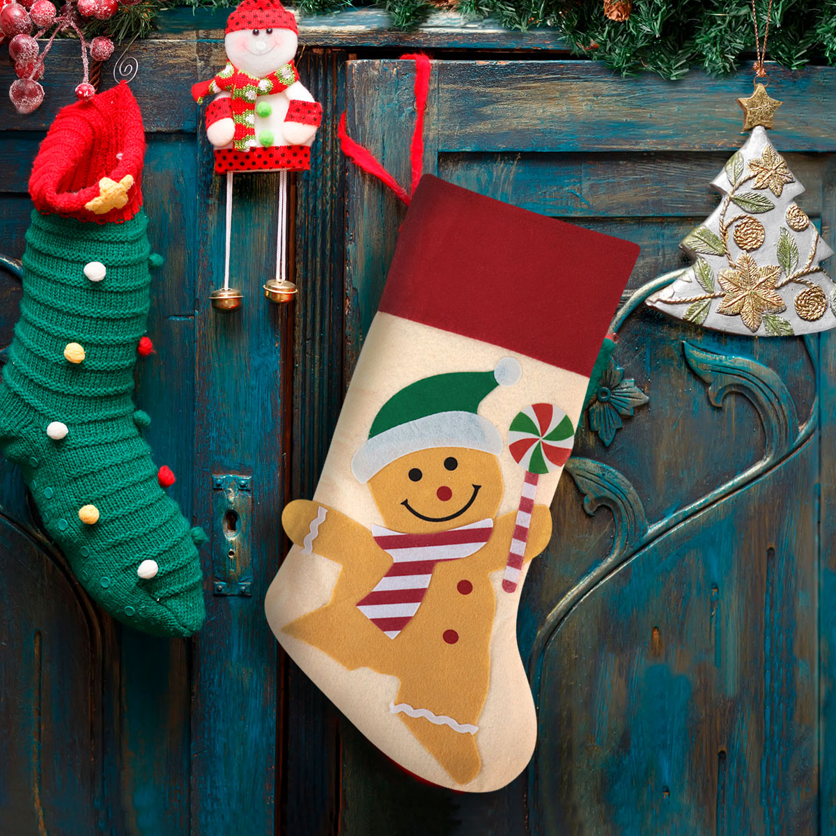 Bota Navideña Galleta de Jengibre