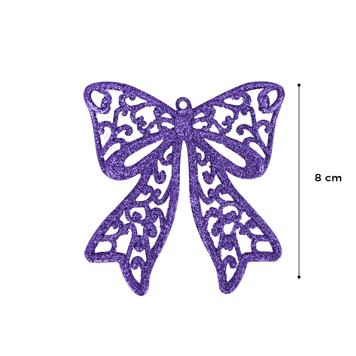 Moños de Diamantina Morada, 2 piezas.