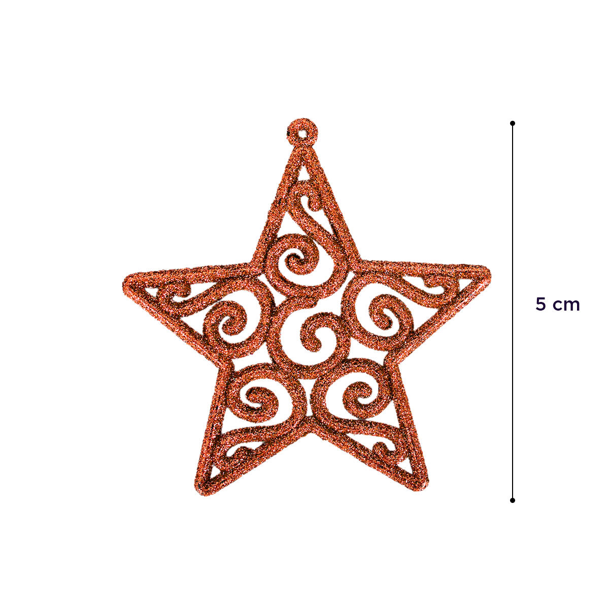 Estrellas Decorativas color Bronce, 4 piezas.