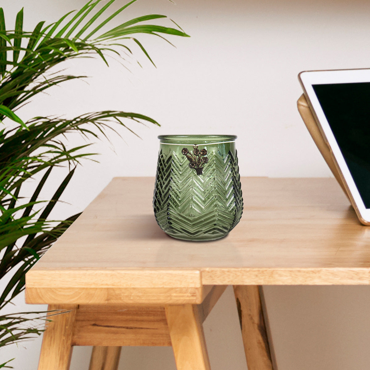 Portavela Craquelado color Lima