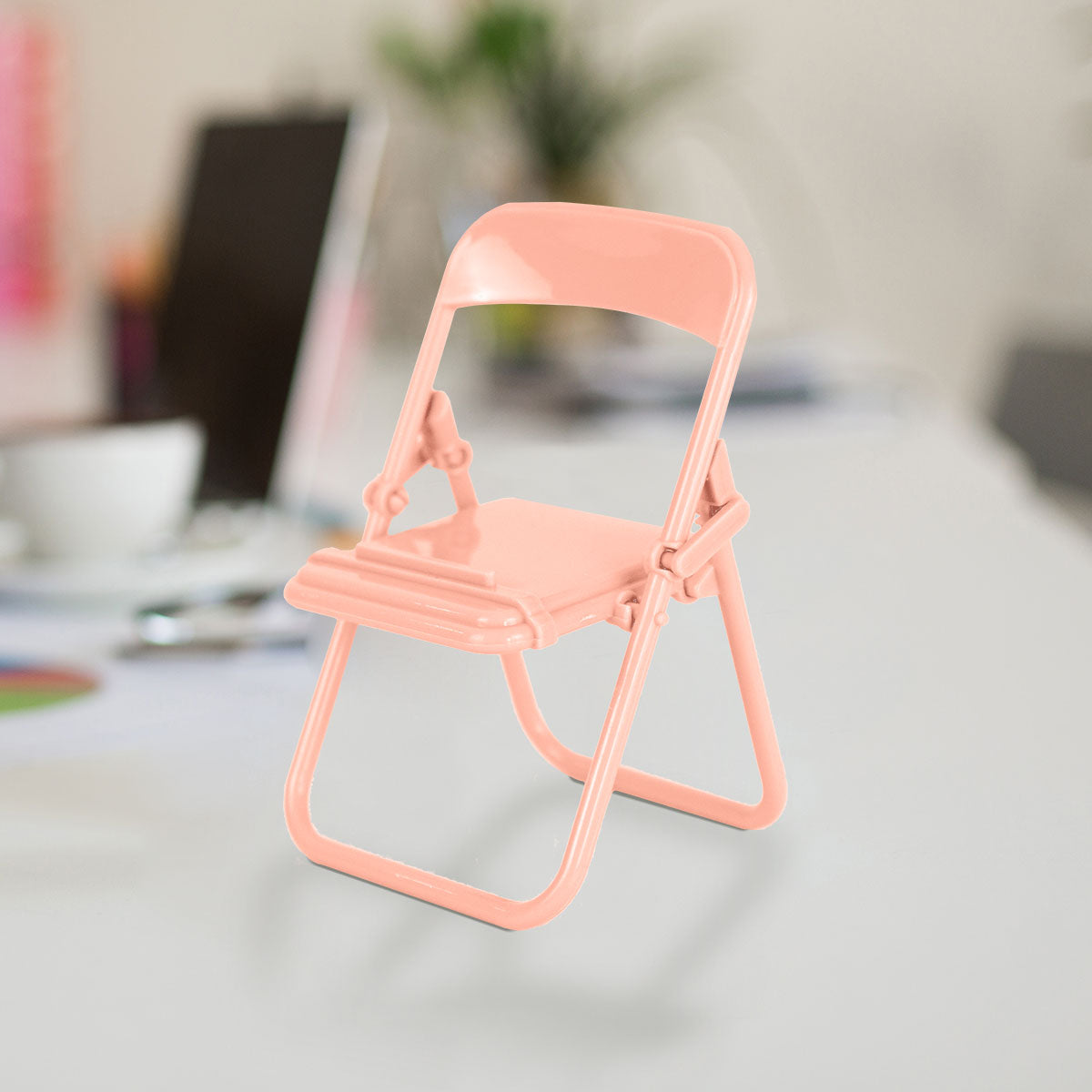 Silla Soporte para Celular color Mamey