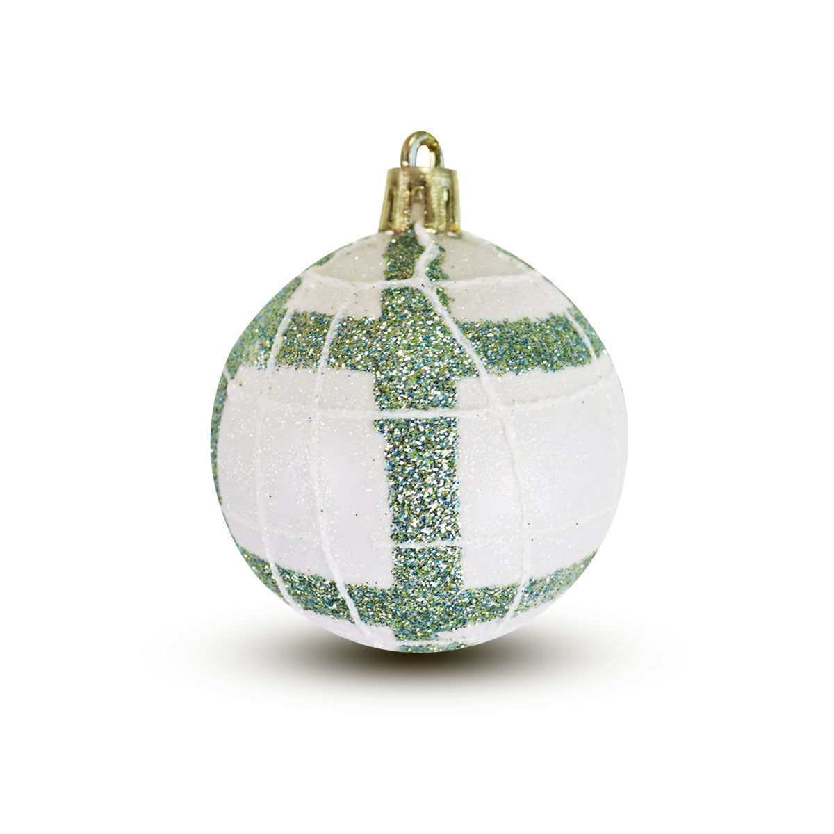 Esfera Decorada Diamantina Color Blanco