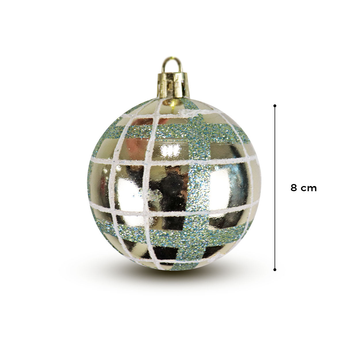 Esfera Decorada Color Plata