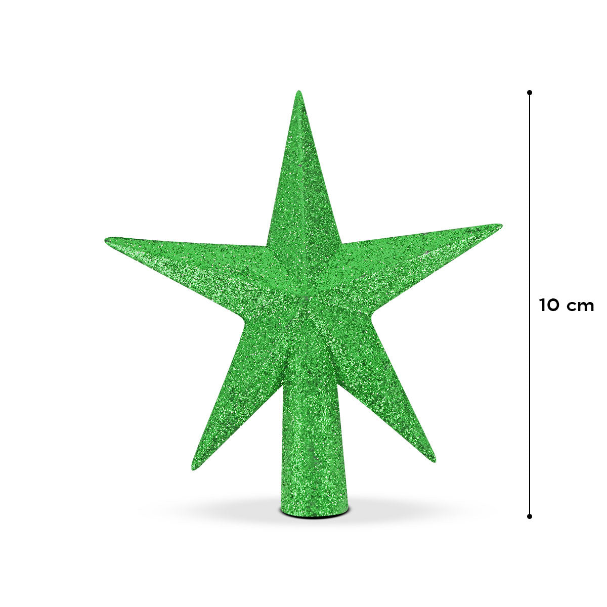 Estrella Decorativa para Punta Árbol de Navidad color Verde