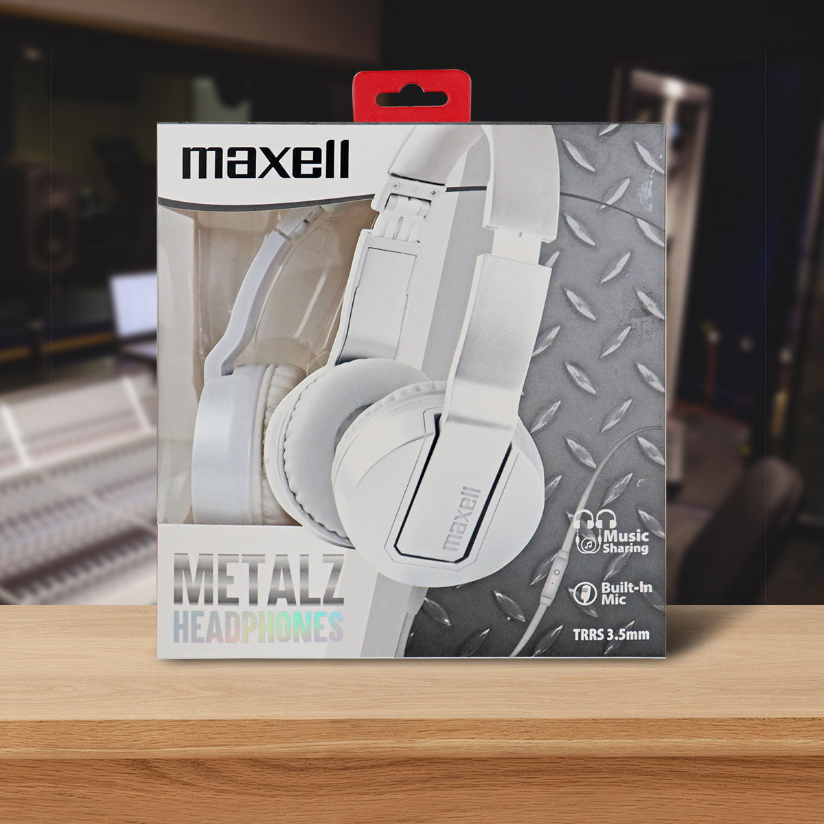 Audífonos Maxell MetalZ Blanco Alámbricos con Cable Desmontable