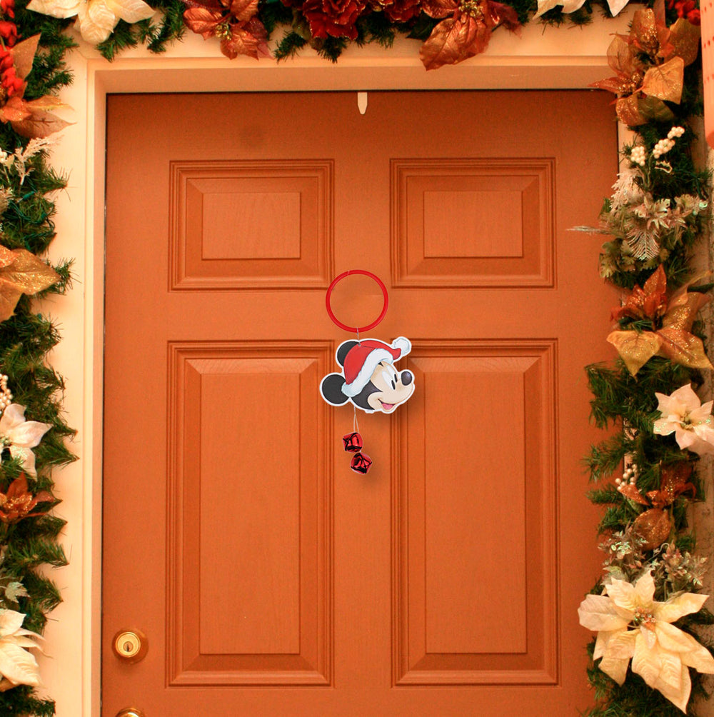 Decoración Navideña para Picaporte de Mickey Mouse