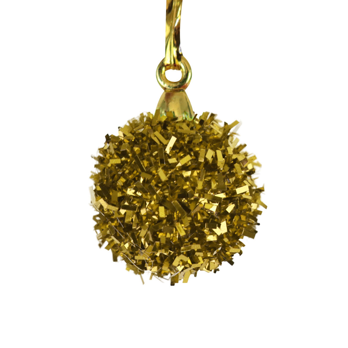 Set de 6 Mini Esferas de Tinsel color Oro