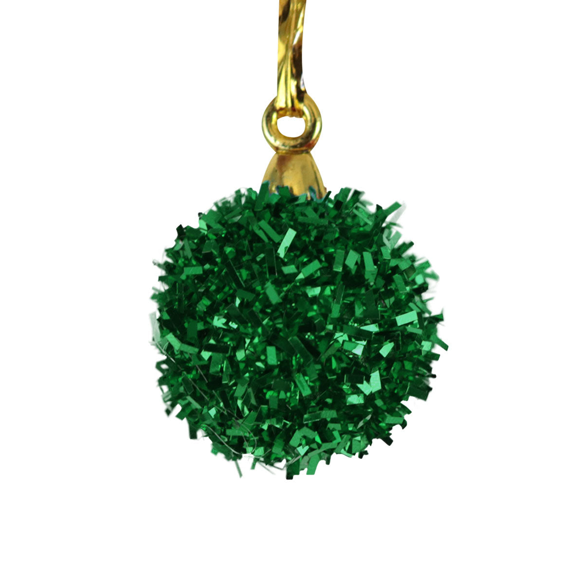 Set de 6 Mini Esferas de Tinsel color Verde