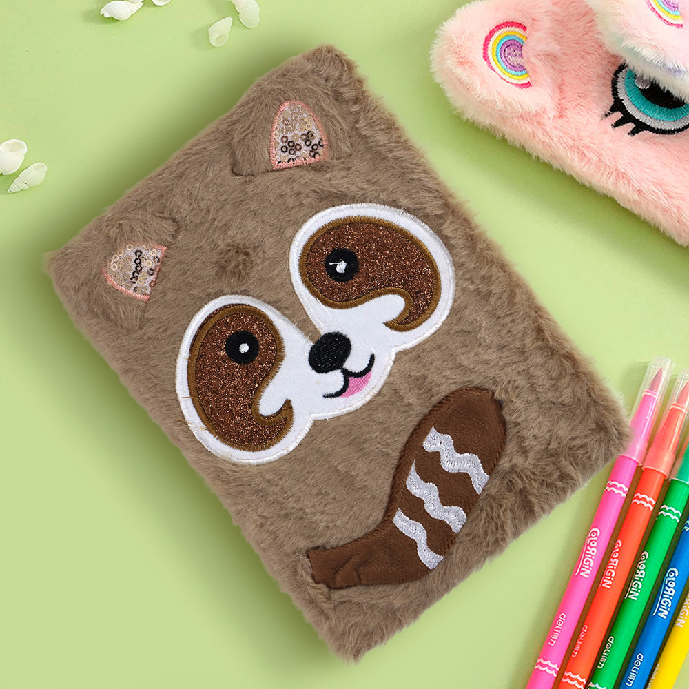 Libreta Mapache de Peluche, 80 páginas