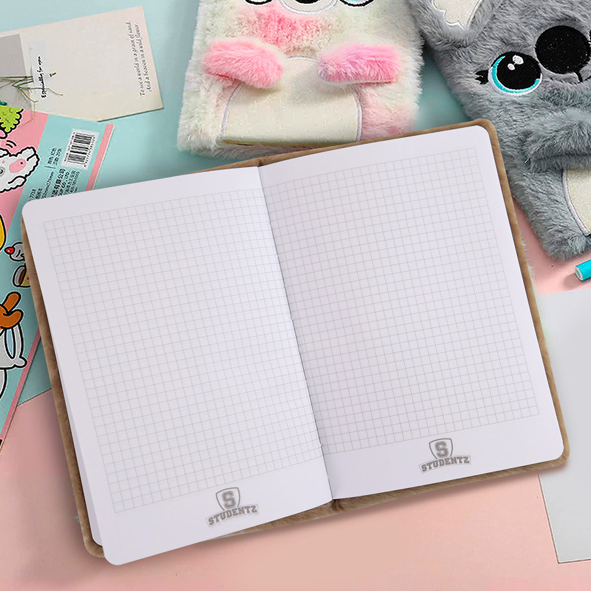 Libreta Mapache de Peluche, 80 páginas