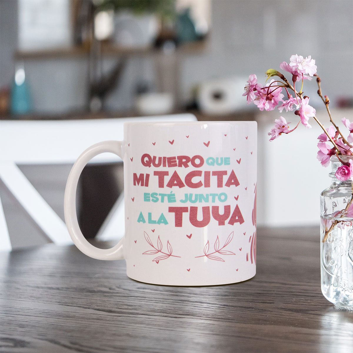 Taza de Cerámica con Frase Romántica