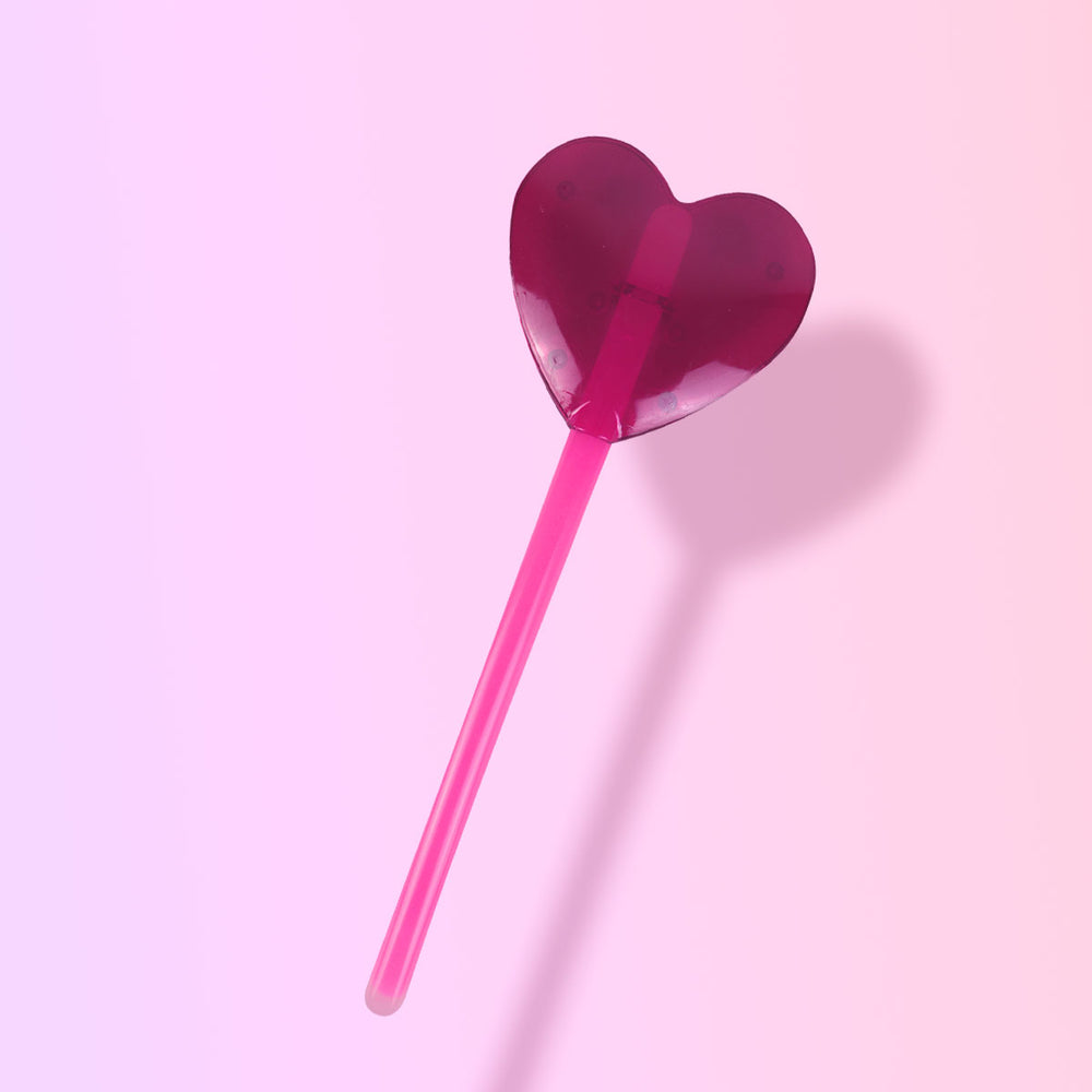 Corazón de Plástico Decorativo con Luz Neón Rosa