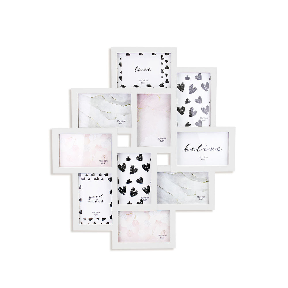 Portarretrato Familiar color Blanco 9 Fotografías 54x49cm