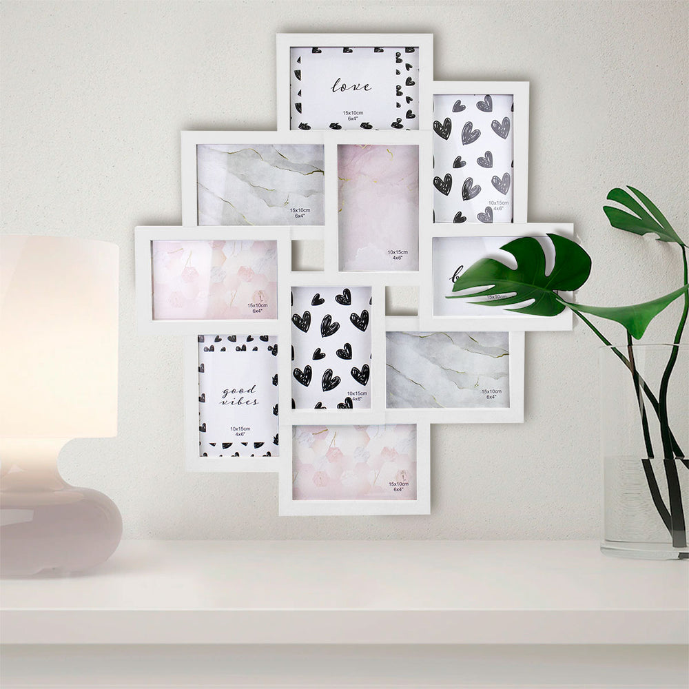 Portarretrato Familiar color Blanco 9 Fotografías 54x49cm