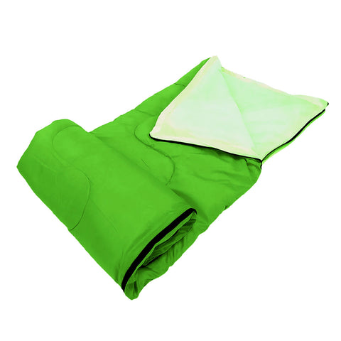 Bolsa Para Dormir Sleeping Bag Para Adultos Tafeta Color Verde 180 Cm