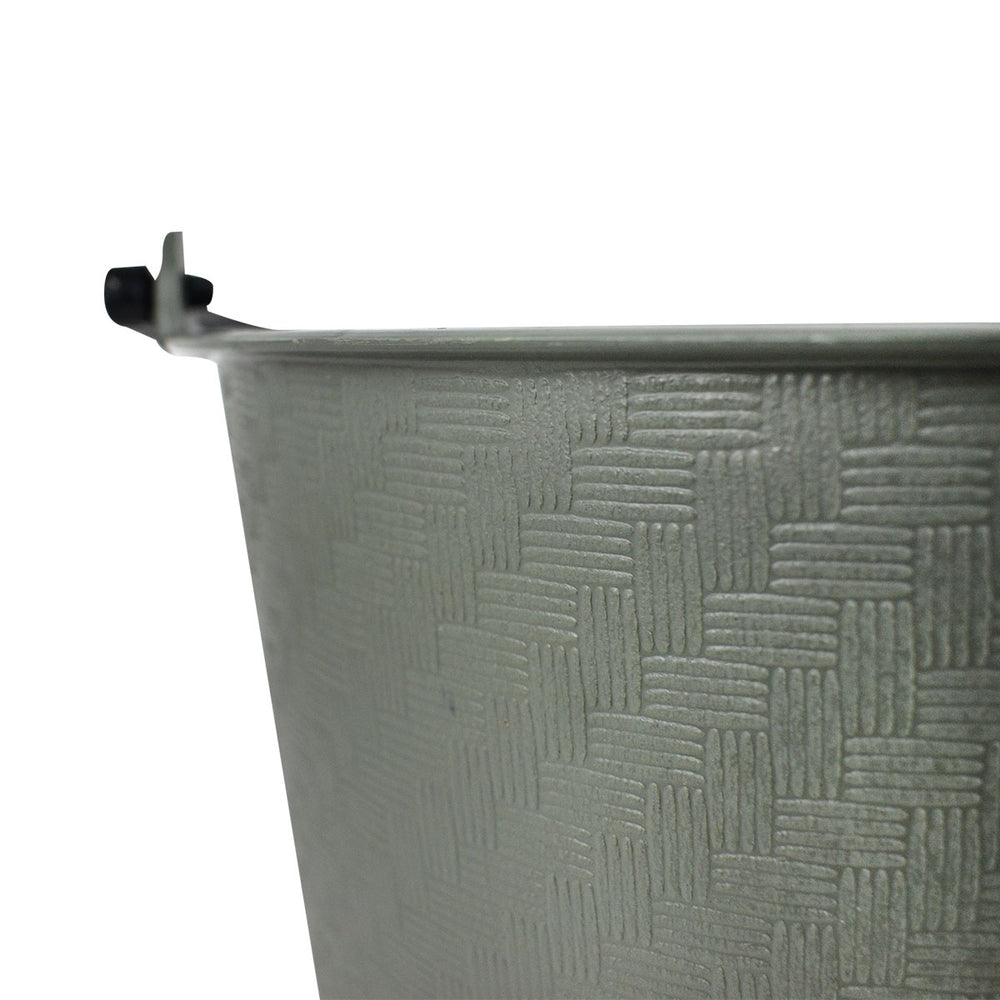 Cubeta Cilíndrica en Color Gris