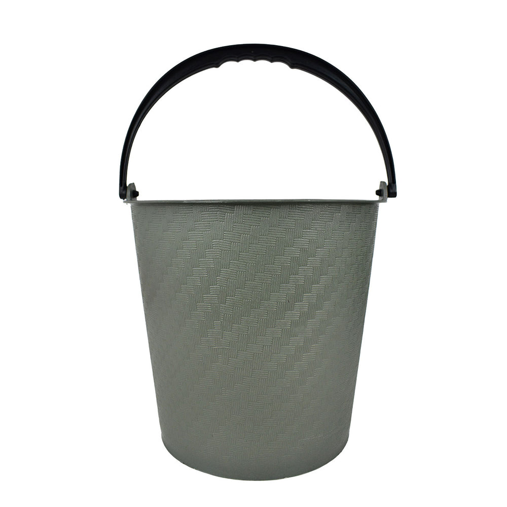 Cubeta Cilíndrica en Color Gris