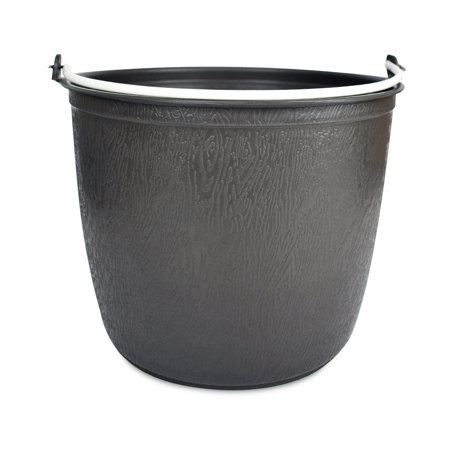 Cubeta Cilíndrica Gris Oscuro