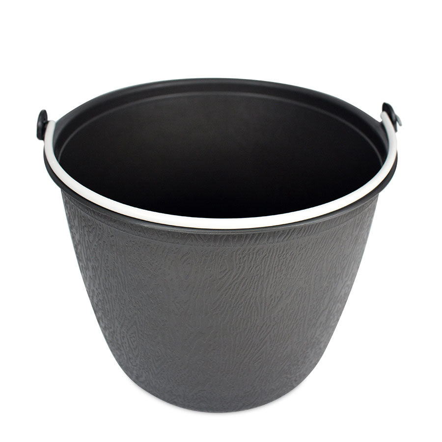 Cubeta Cilíndrica Gris Oscuro