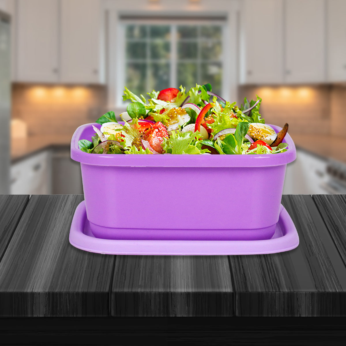 Juego de 3 Herméticos color Lila 750ml