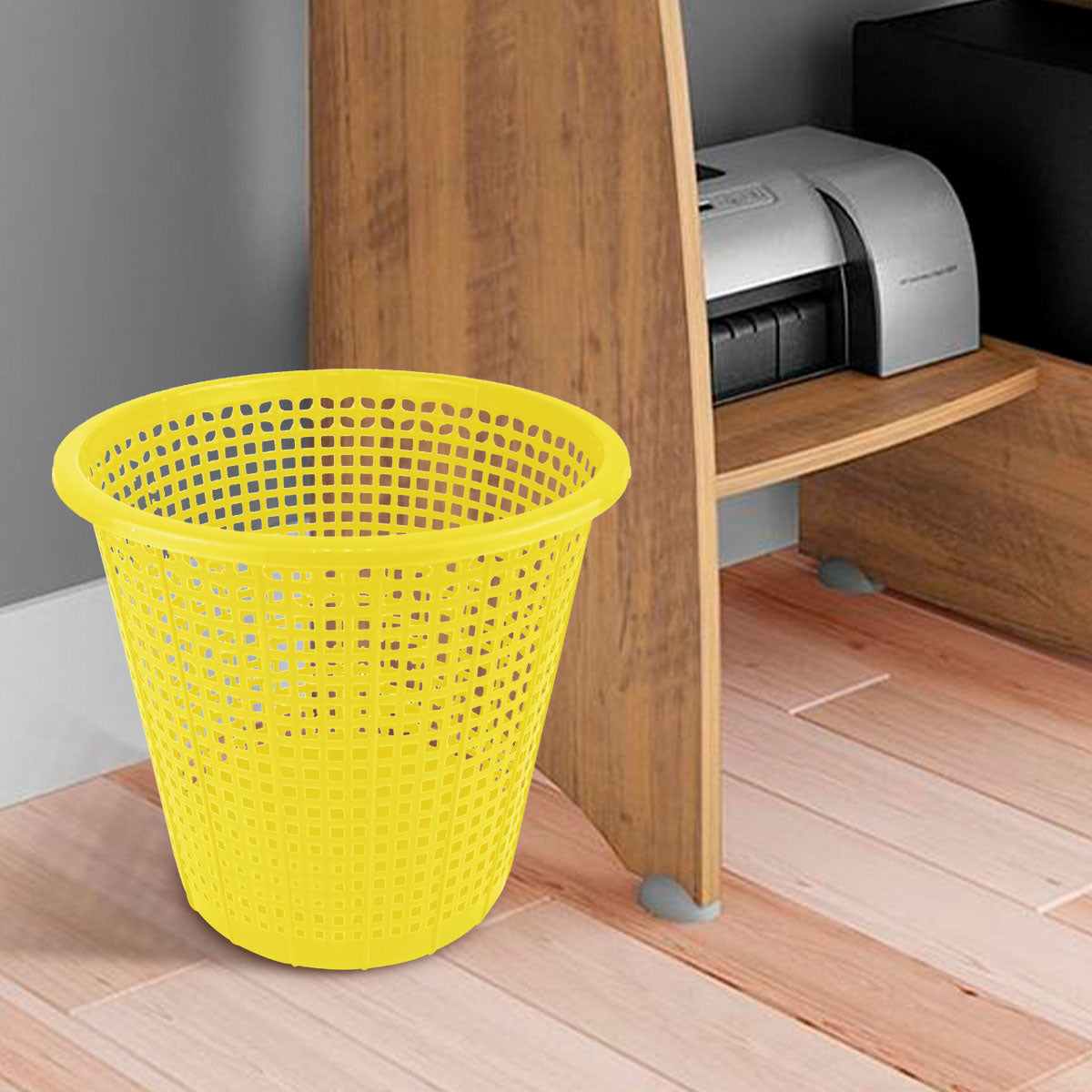 Set de 2 Cestos Calados color Mostaza