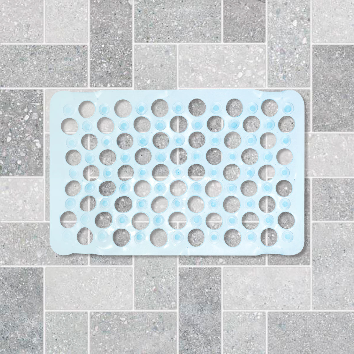 Tapete para Baño Antiderrapante, color Azul