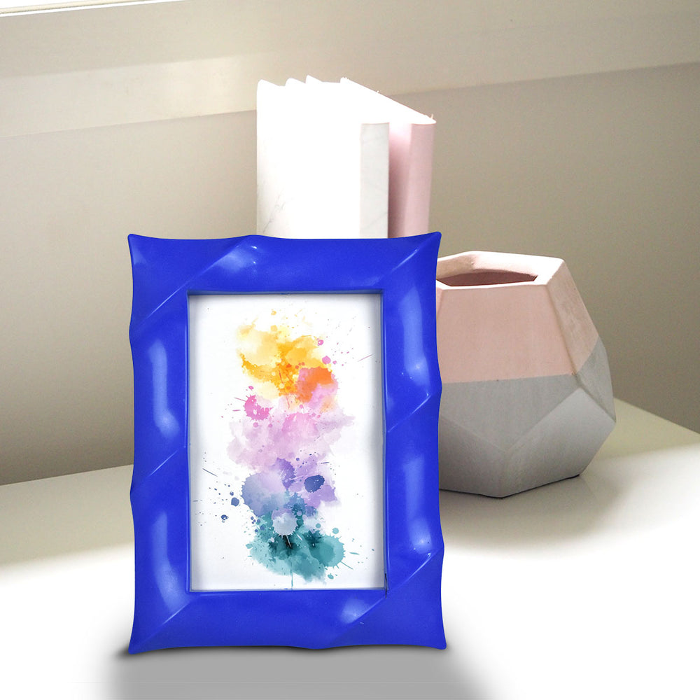 Porta Retrato de Mesa Azul 14x9cm