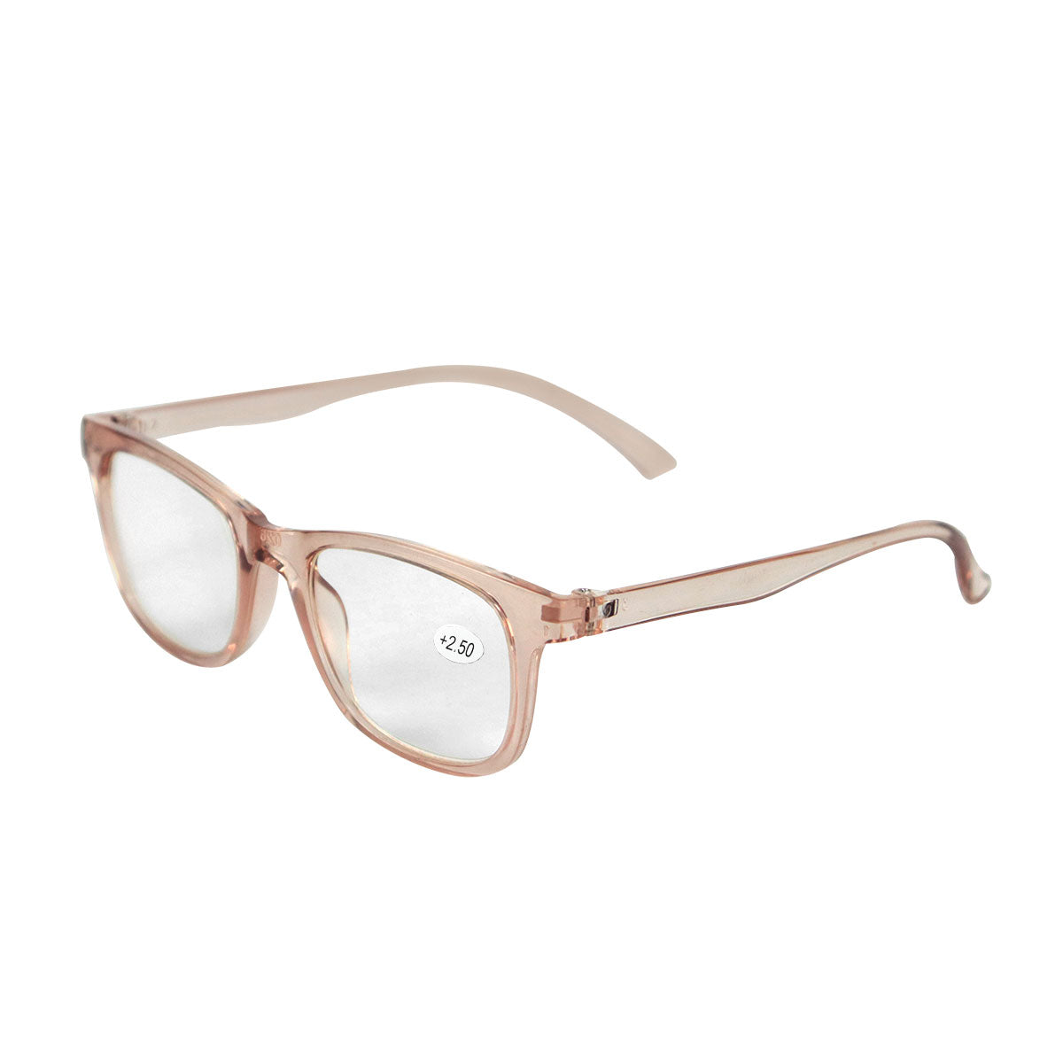 Lentes de Armazón Rosa con Graduación de 2.50 Dioptrías