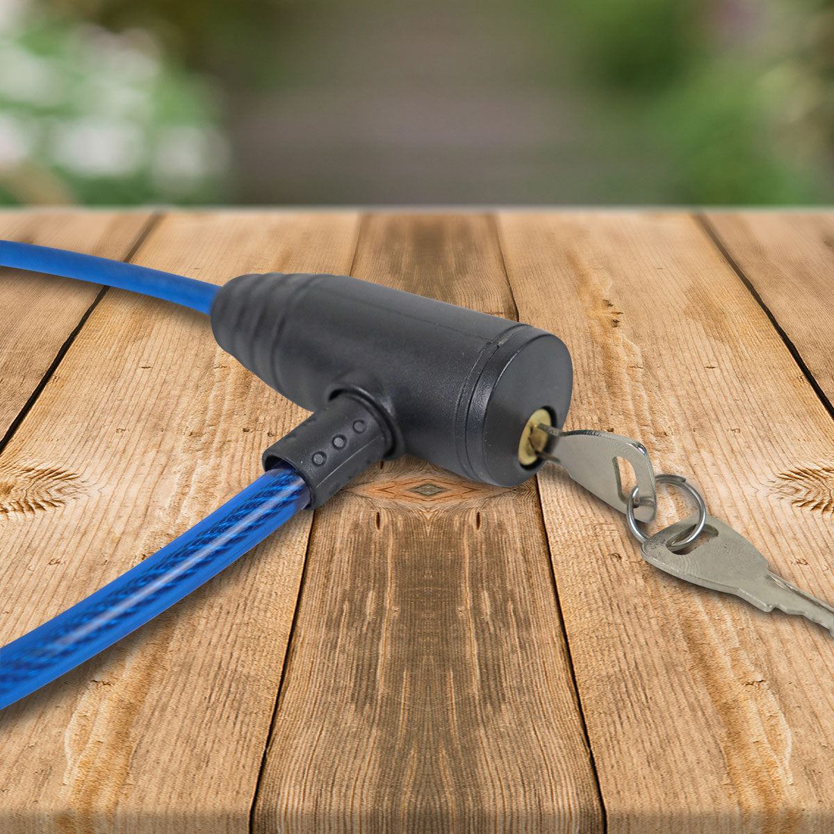 Candado para Bicicleta 65cm color Azul