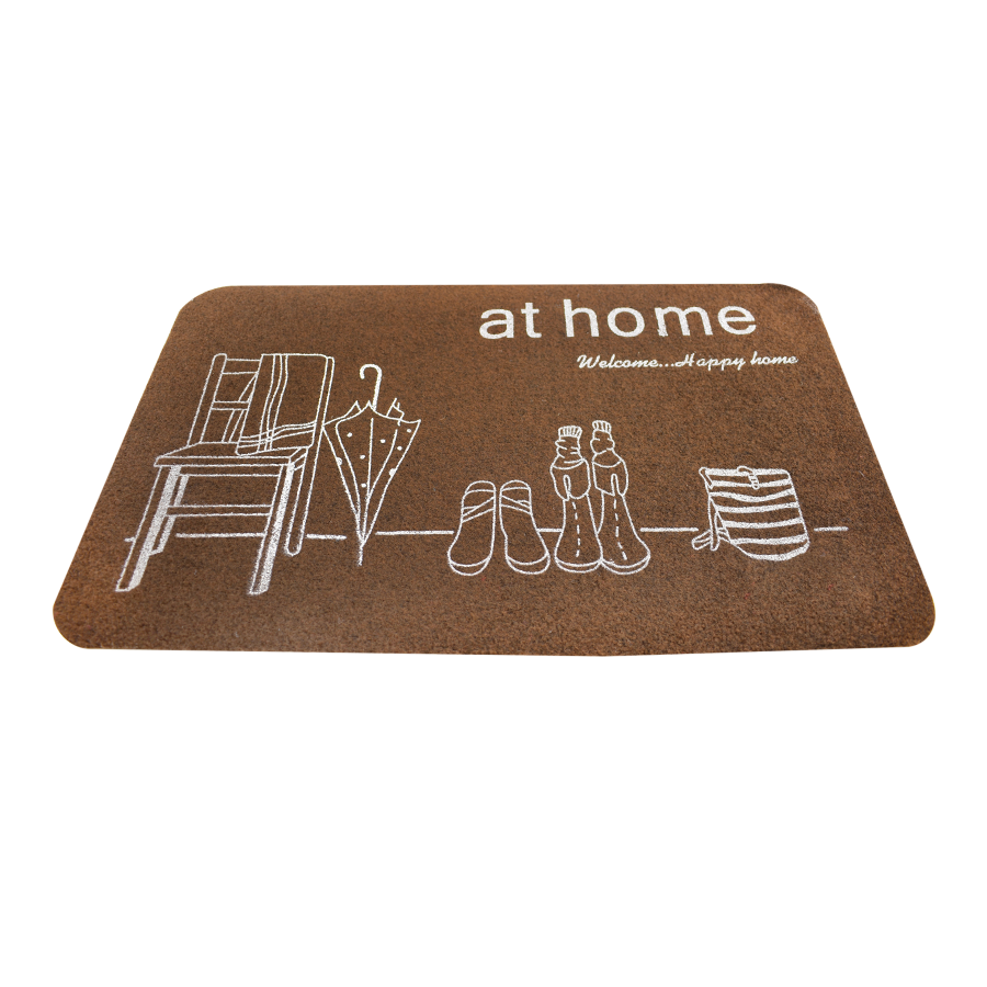 Tapete Color Chocolate con Dibujo 38x58cm