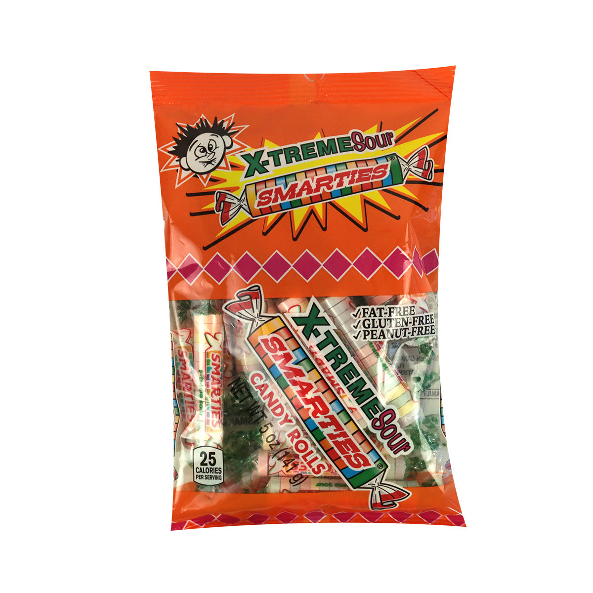 Xtreme Sour Smarties Caramelo, 141 gramos